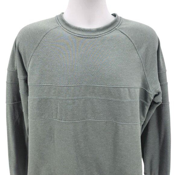 Cotopaxi Mens Large Sweatshirt Bandera Crew Sage Green Technical Grid Fleece - Picture 2 of 9